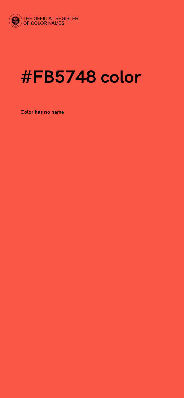 #FB5748 color image