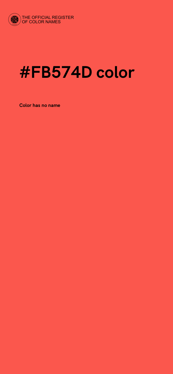 #FB574D color image