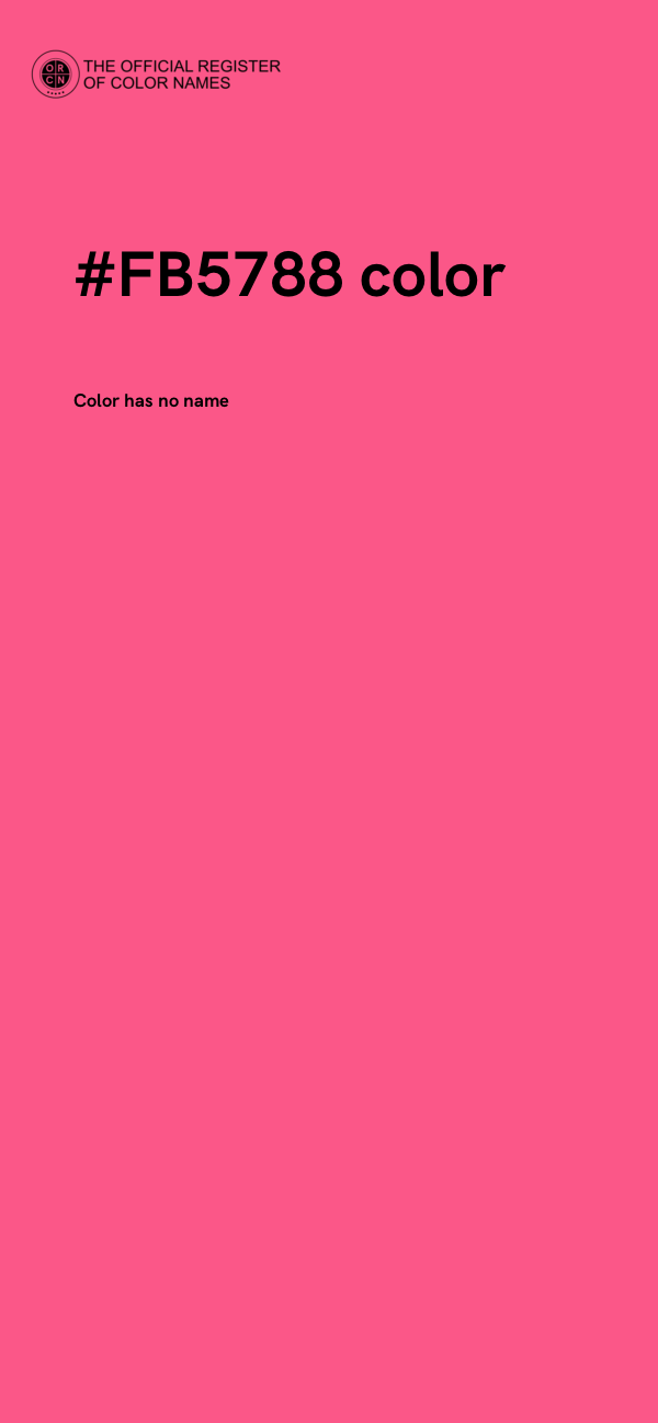 #FB5788 color image
