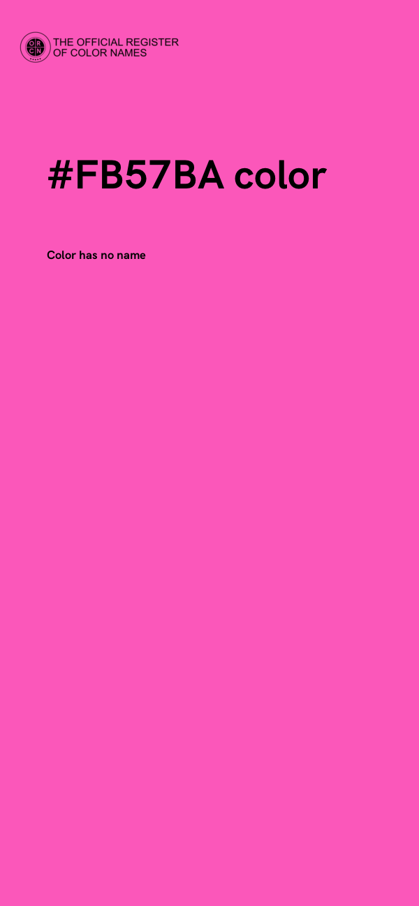 #FB57BA color image