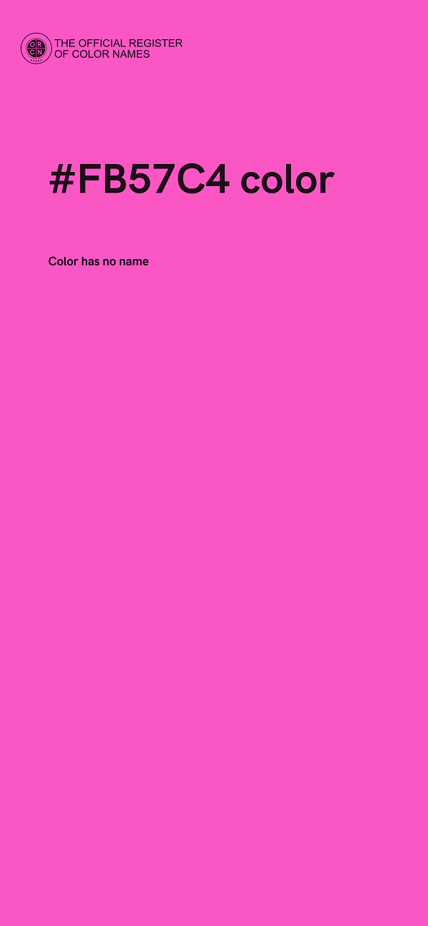 #FB57C4 color image