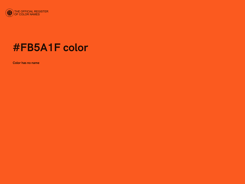 #FB5A1F color image