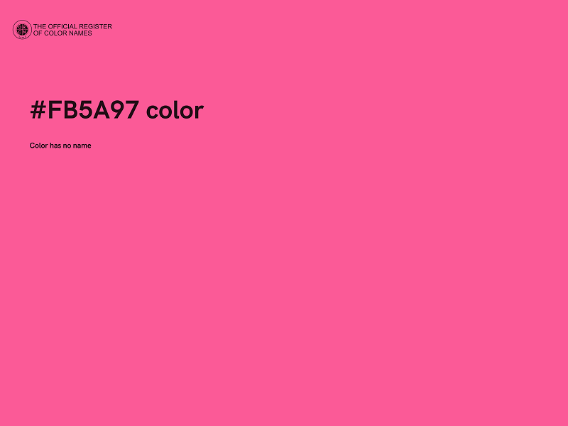 #FB5A97 color image