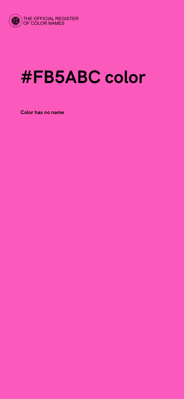 #FB5ABC color image