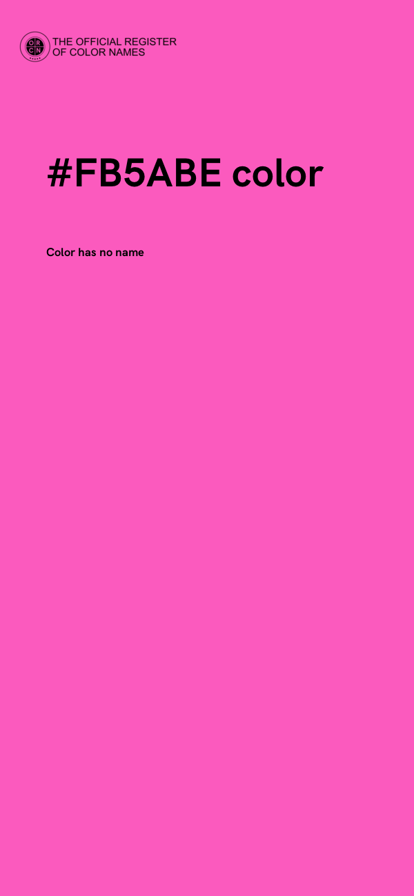 #FB5ABE color image
