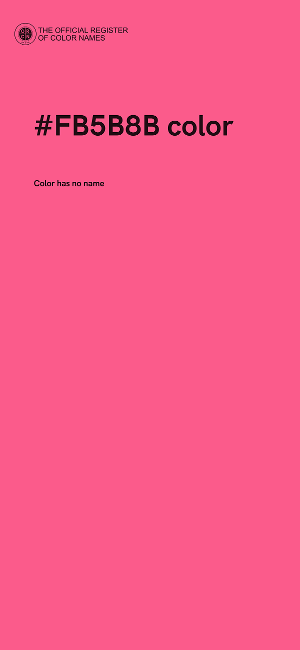 #FB5B8B color image