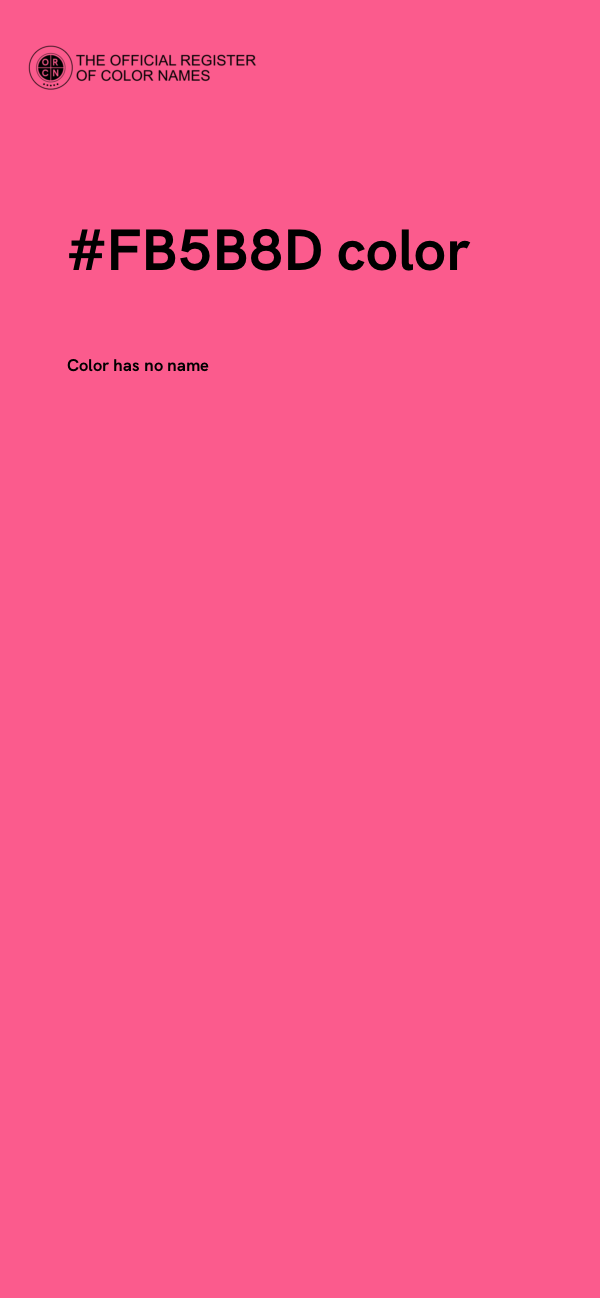 #FB5B8D color image