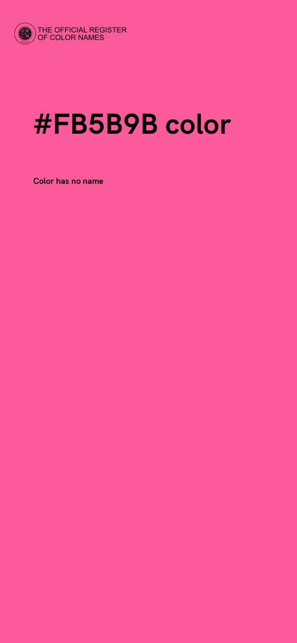 #FB5B9B color image