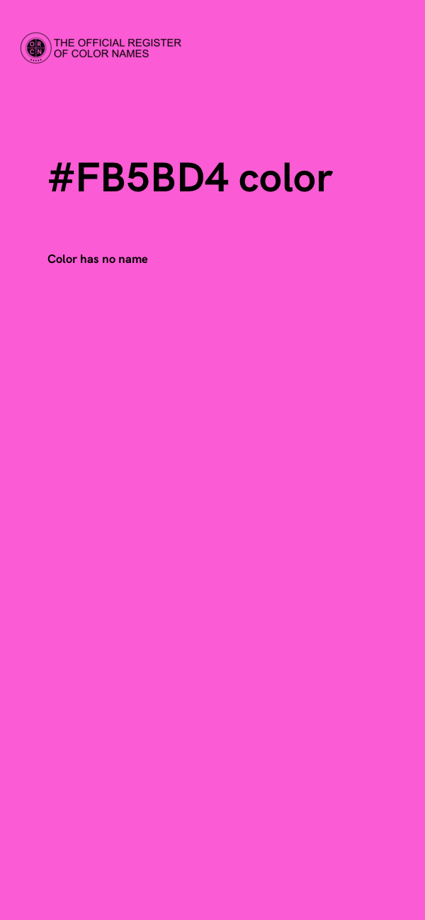 #FB5BD4 color image