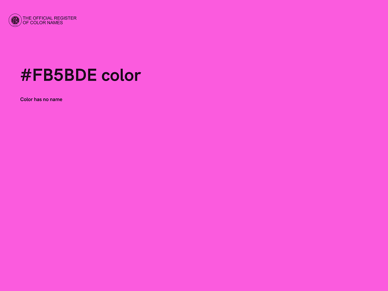 #FB5BDE color image