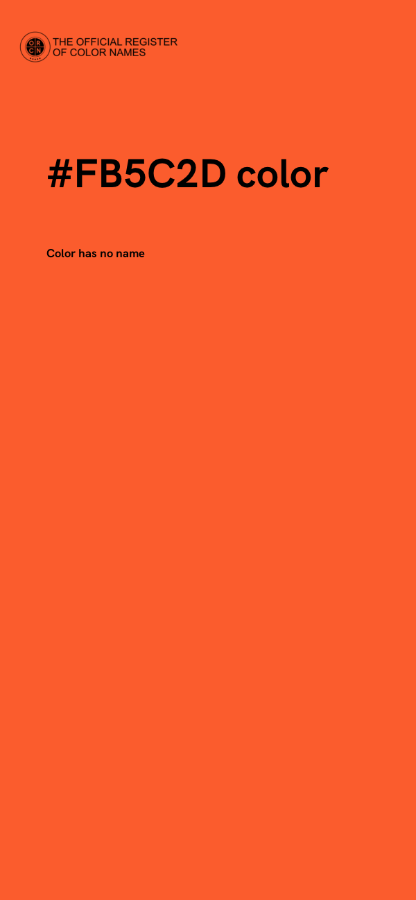 #FB5C2D color image