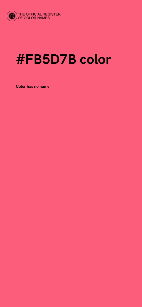 #FB5D7B color image