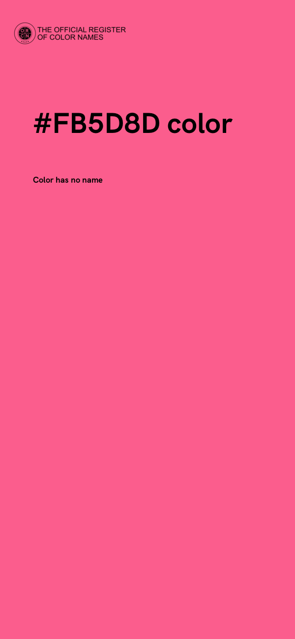 #FB5D8D color image