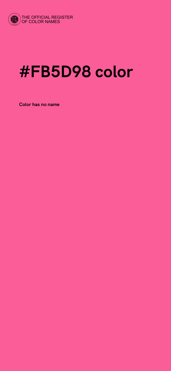 #FB5D98 color image