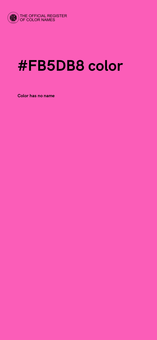 #FB5DB8 color image