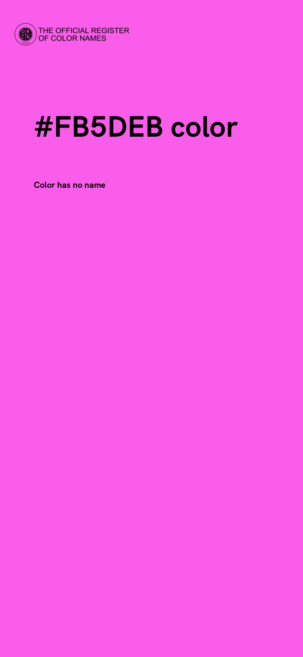 #FB5DEB color image