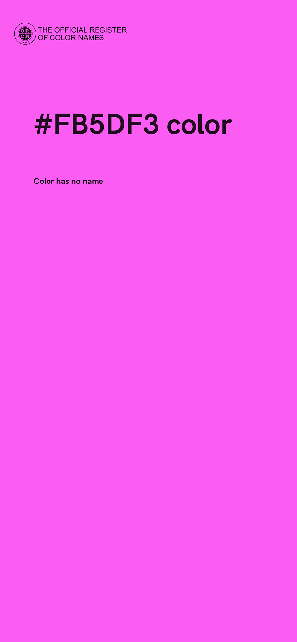 #FB5DF3 color image