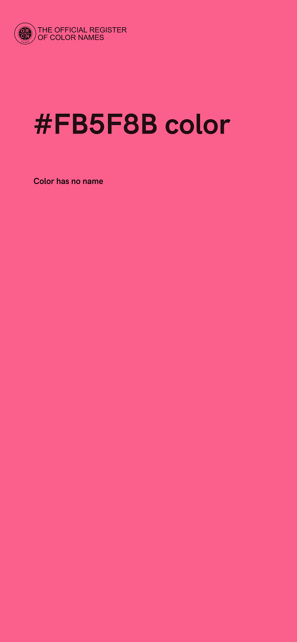 #FB5F8B color image