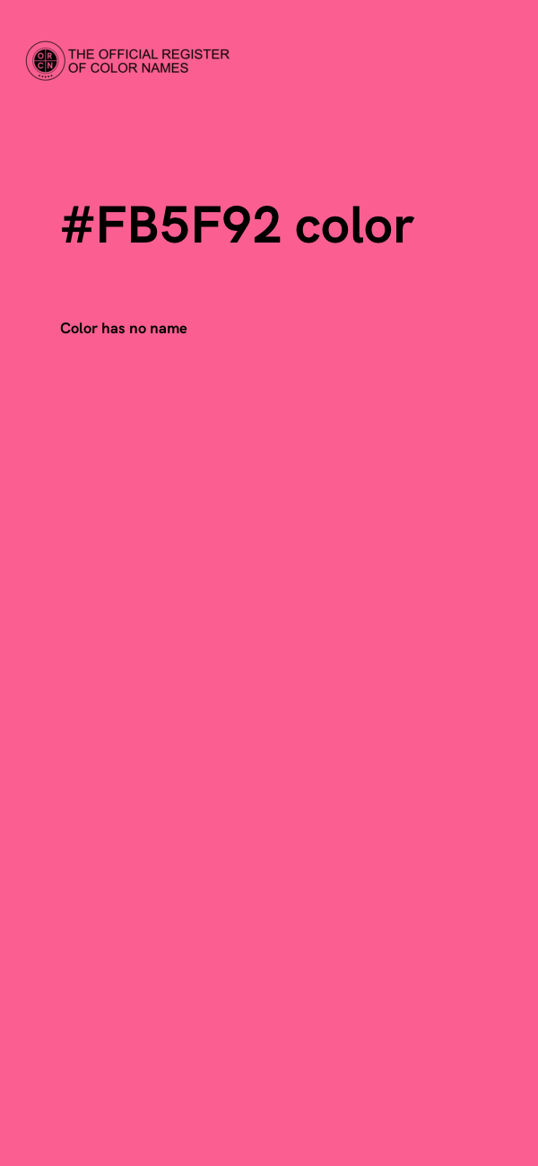 #FB5F92 color image