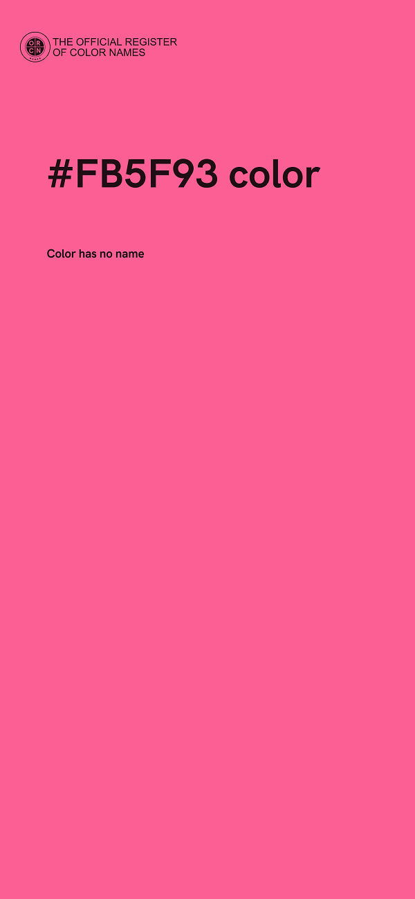 #FB5F93 color image