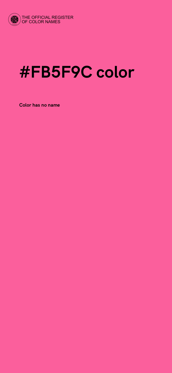 #FB5F9C color image