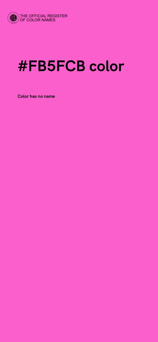 #FB5FCB color image