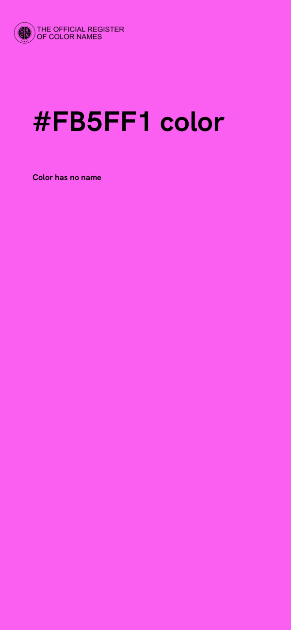 #FB5FF1 color image