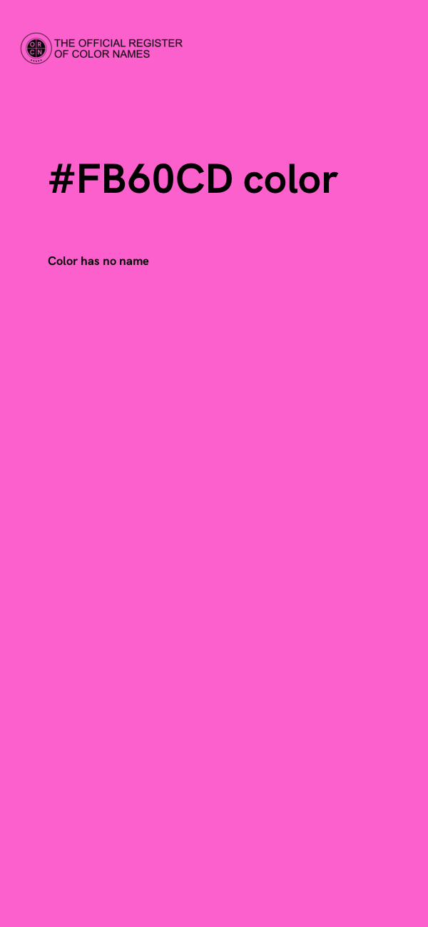 #FB60CD color image