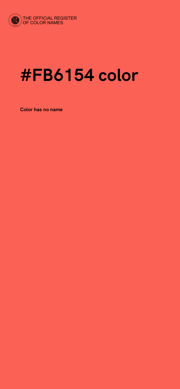 #FB6154 color image