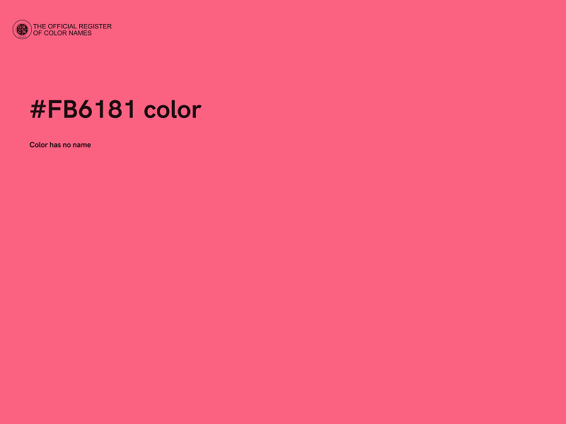 #FB6181 color image