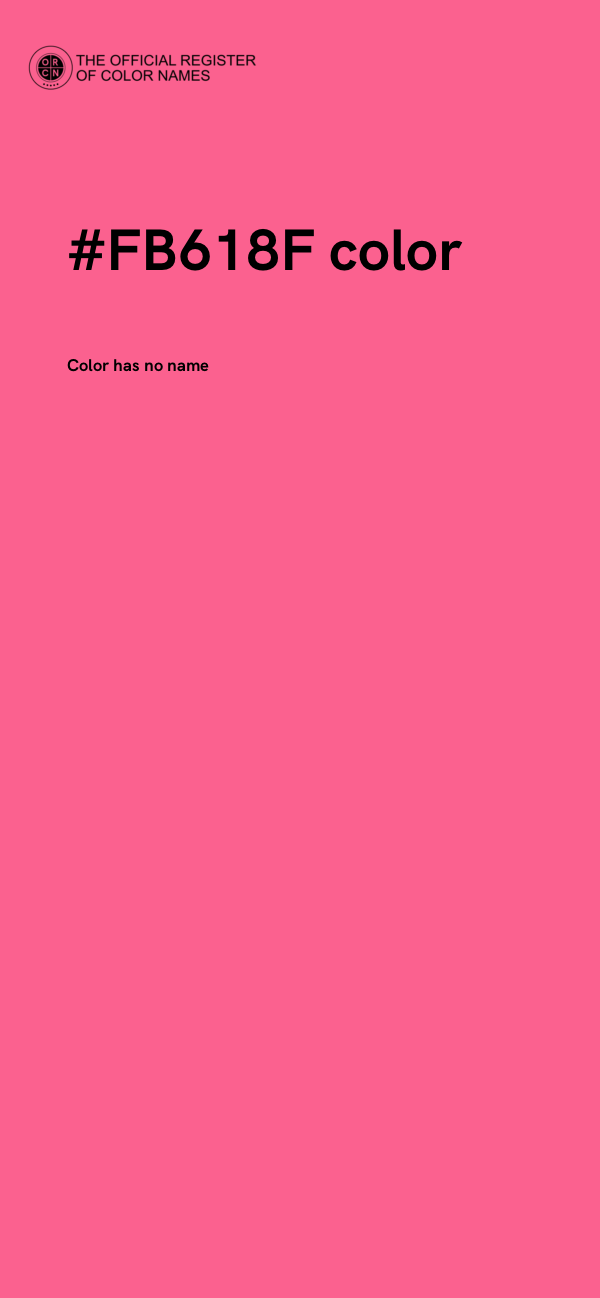 #FB618F color image