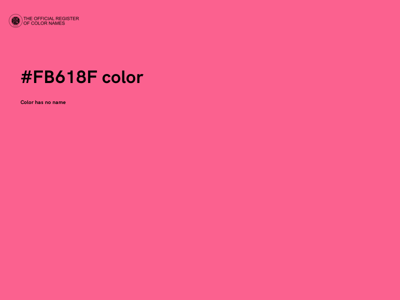 #FB618F color image