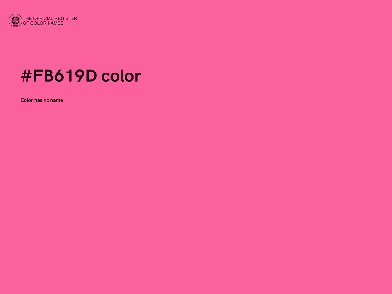 #FB619D color image