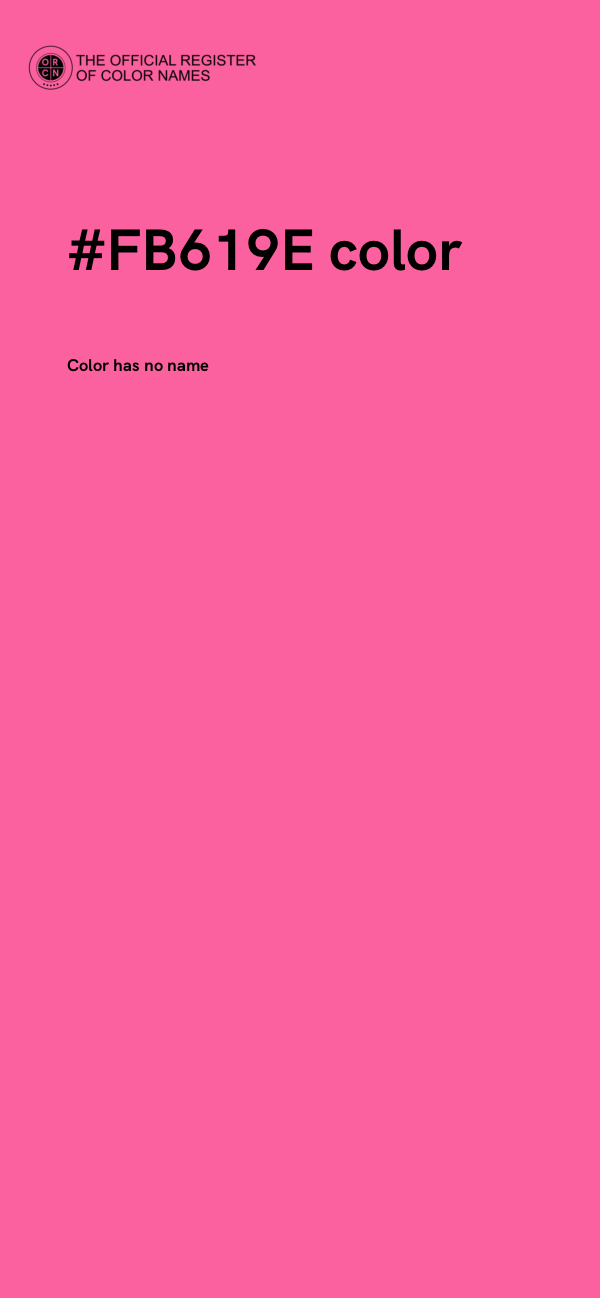 #FB619E color image