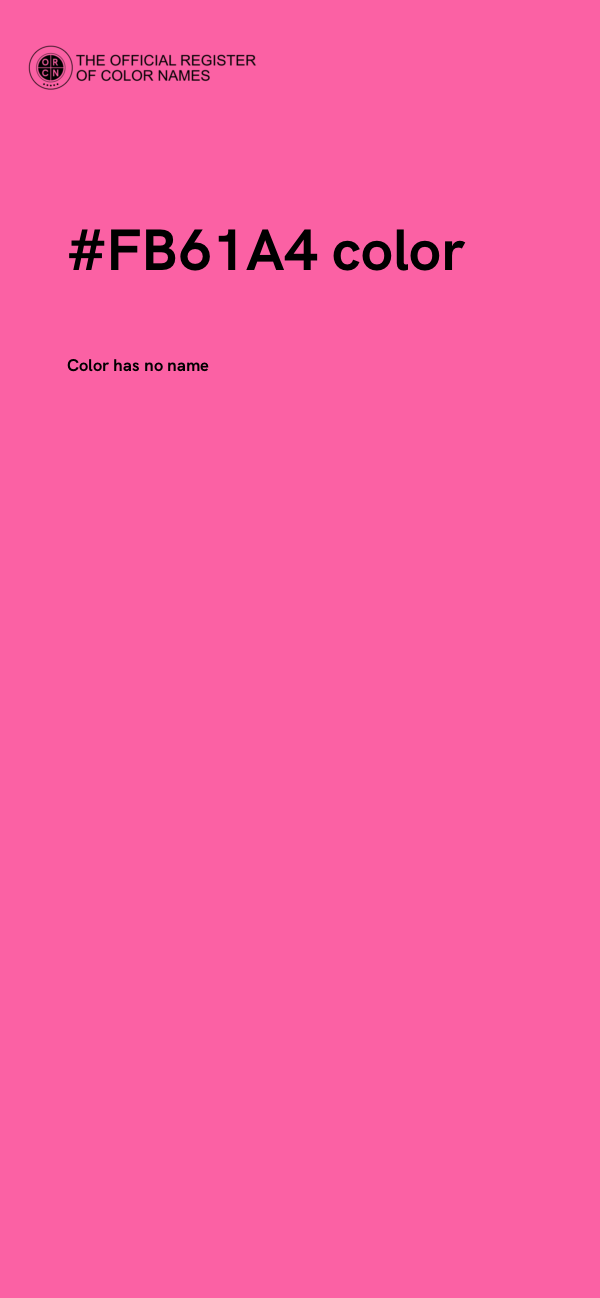 #FB61A4 color image