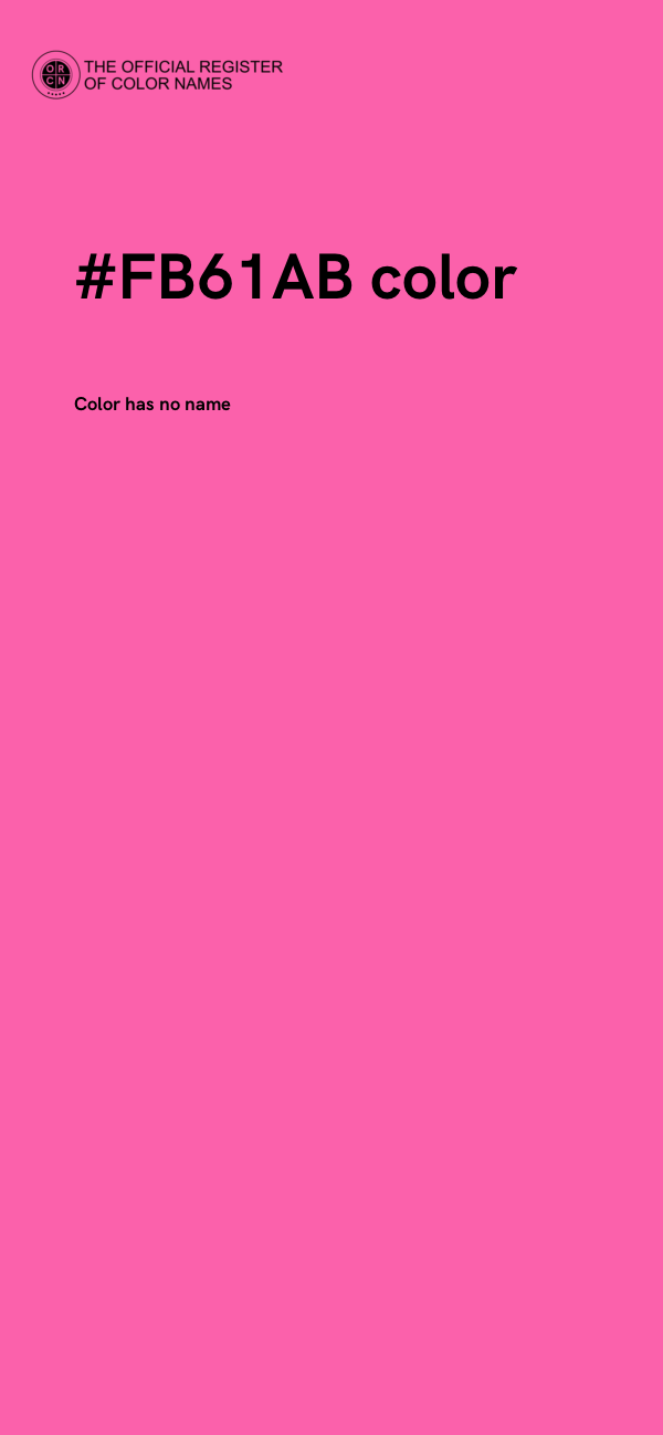 #FB61AB color image
