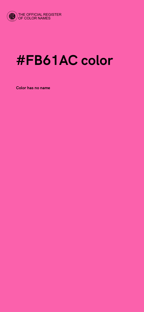 #FB61AC color image