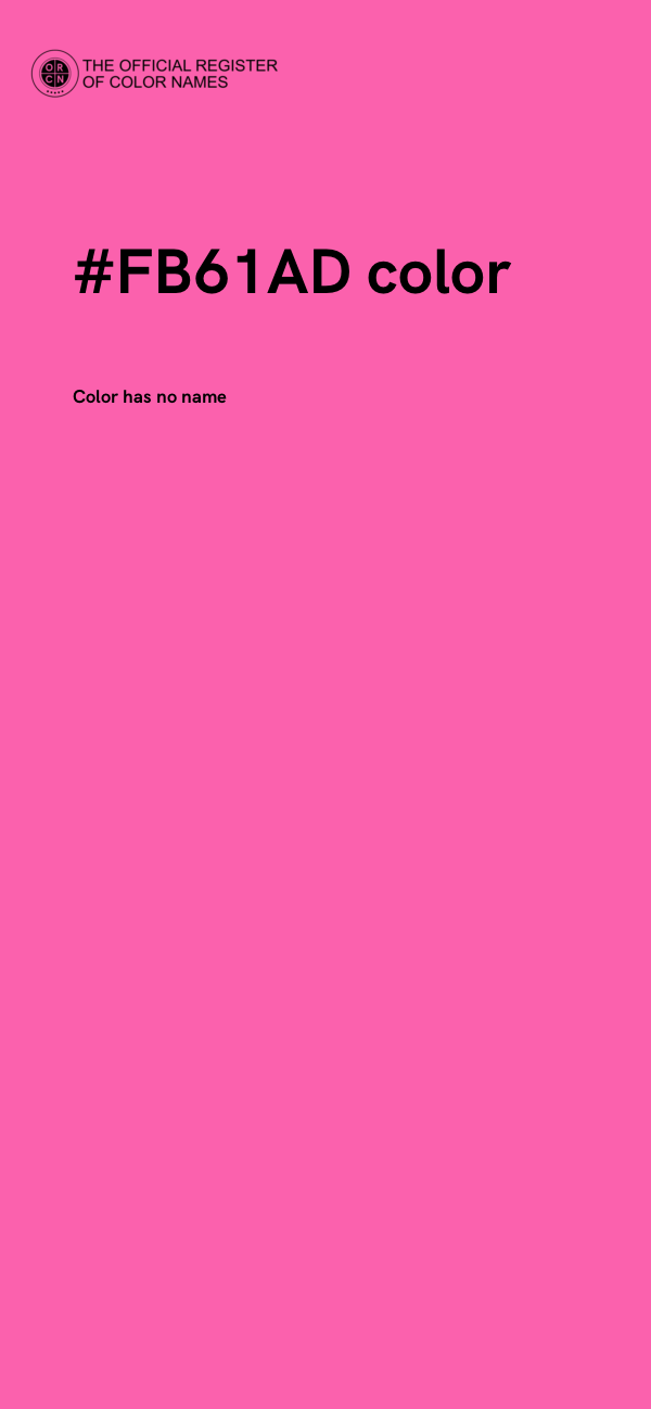 #FB61AD color image