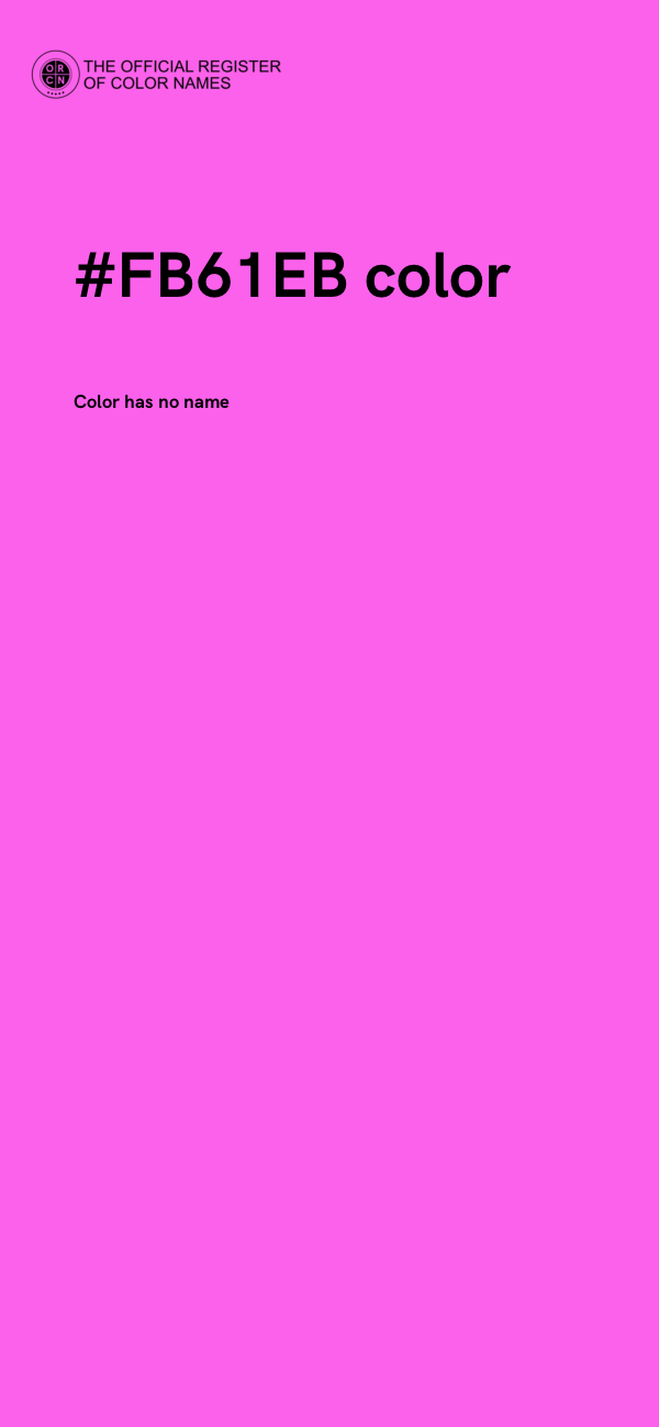 #FB61EB color image