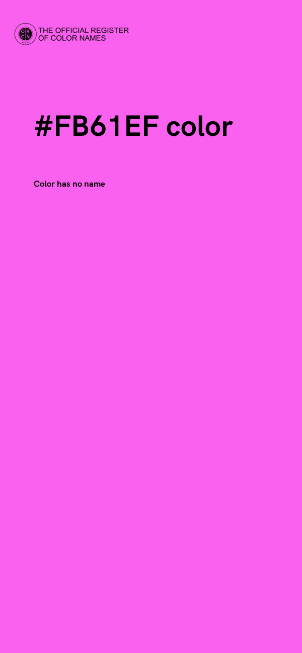 #FB61EF color image