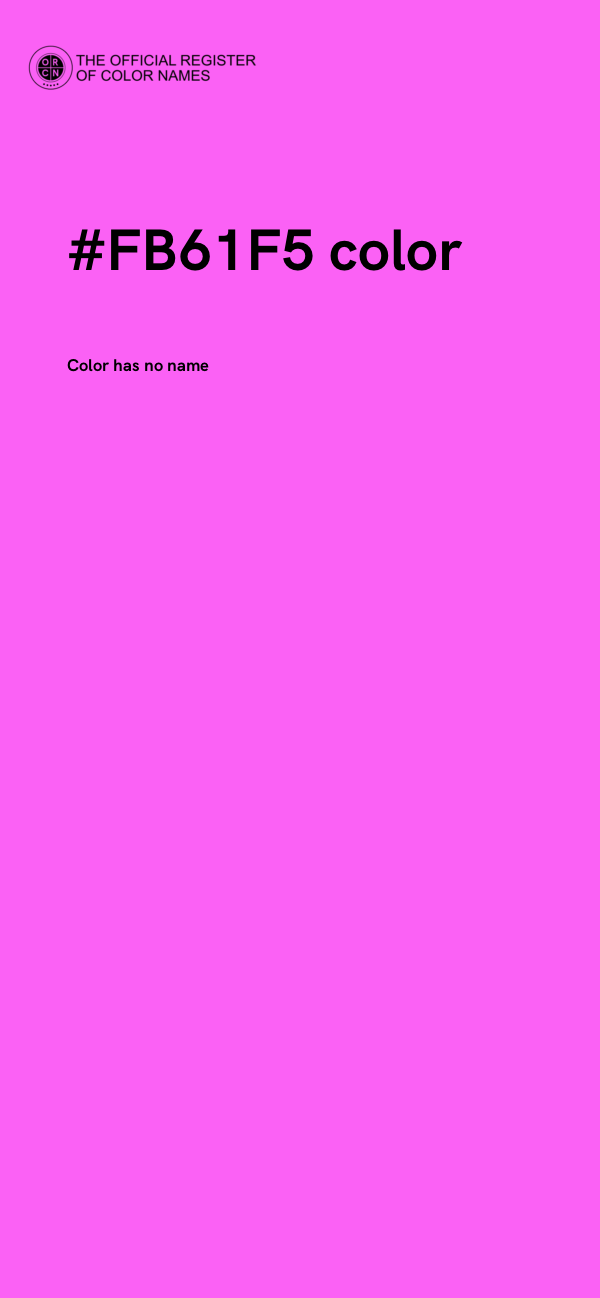 #FB61F5 color image