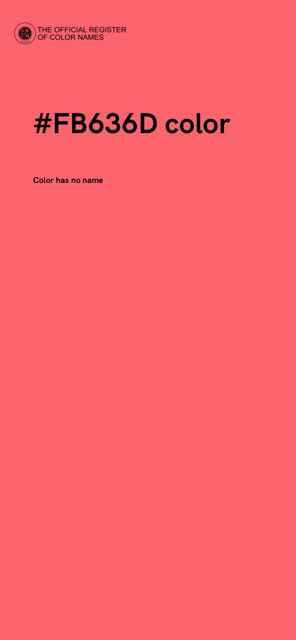 #FB636D color image
