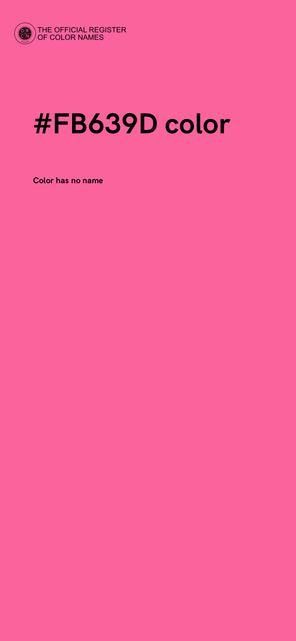 #FB639D color image