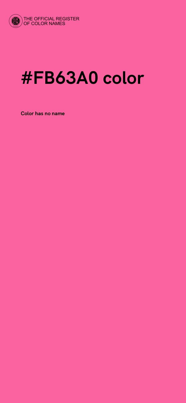 #FB63A0 color image