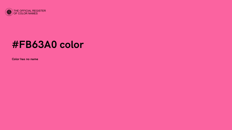 #FB63A0 color image