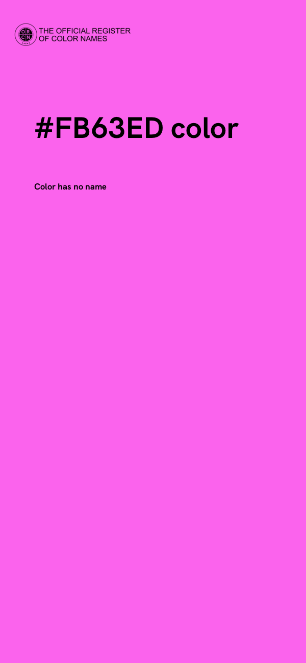 #FB63ED color image