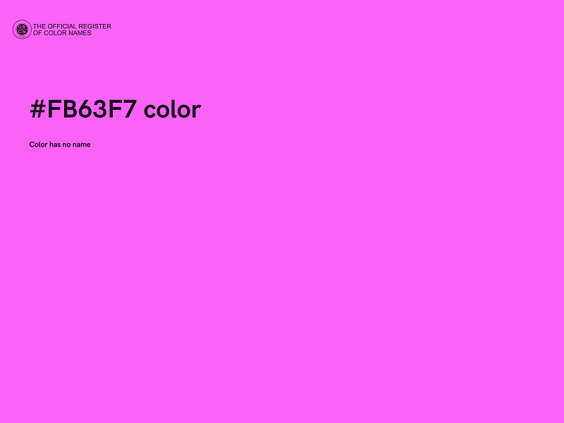 #FB63F7 color image