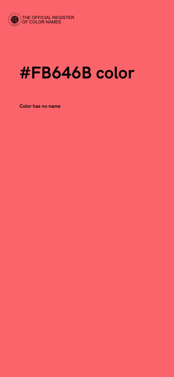 #FB646B color image