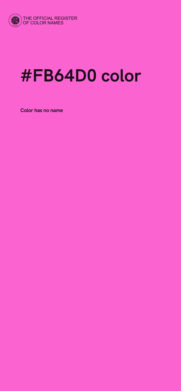 #FB64D0 color image