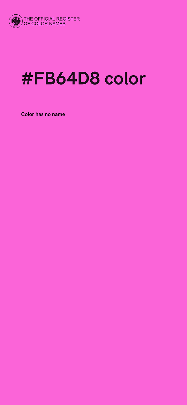 #FB64D8 color image
